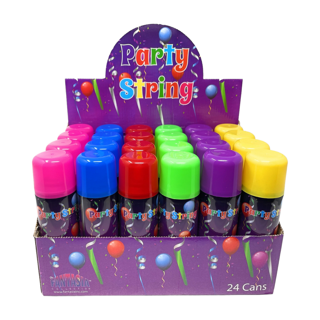 Party String – Spray Streamer String (Case of 24 Cans)