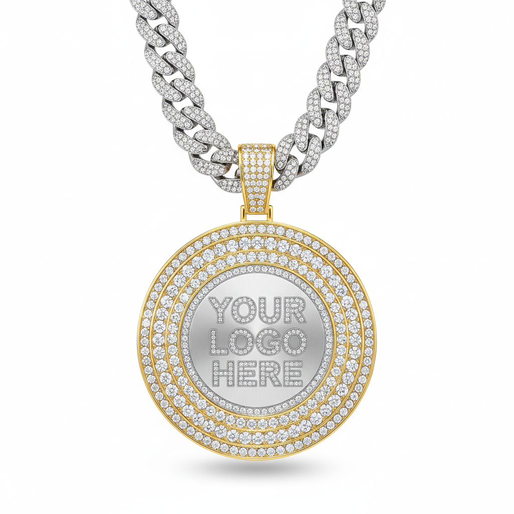 Custom spinning mascot turnover chain with rotating team logo