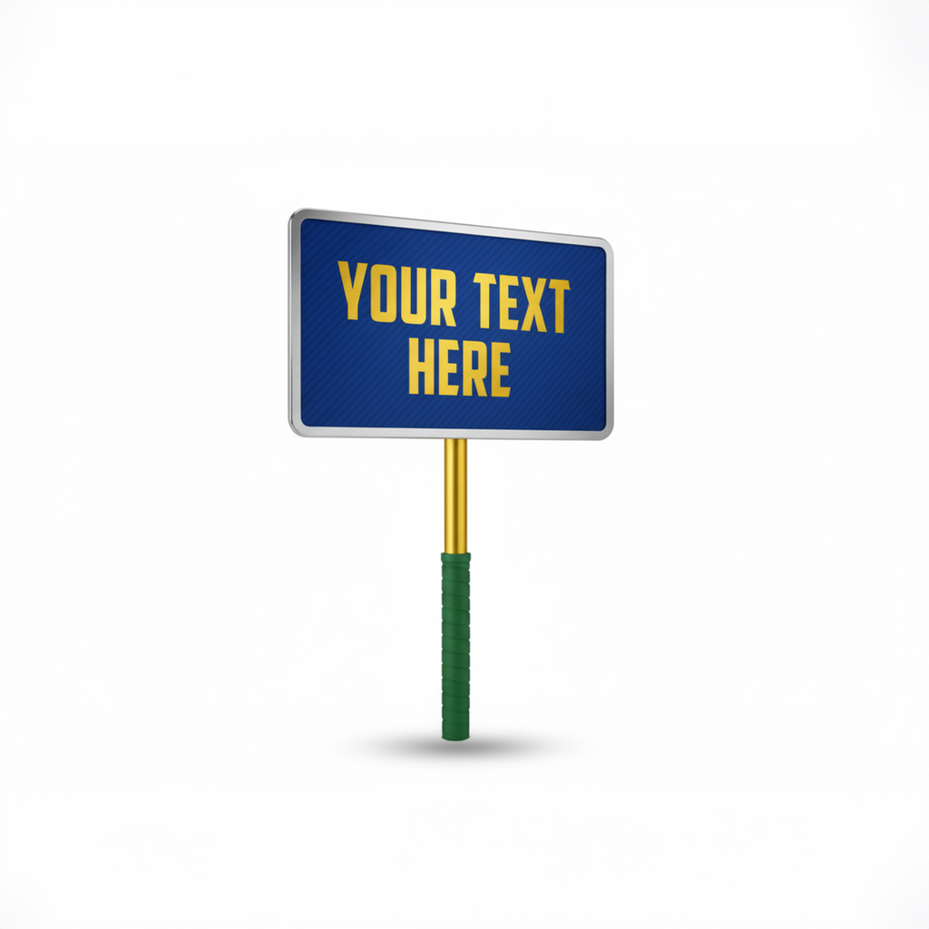 handheld crowd prop sign customizable for cheer teams