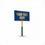 handheld crowd prop sign customizable for cheer teams