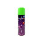 Green party string spray for stadium events and games