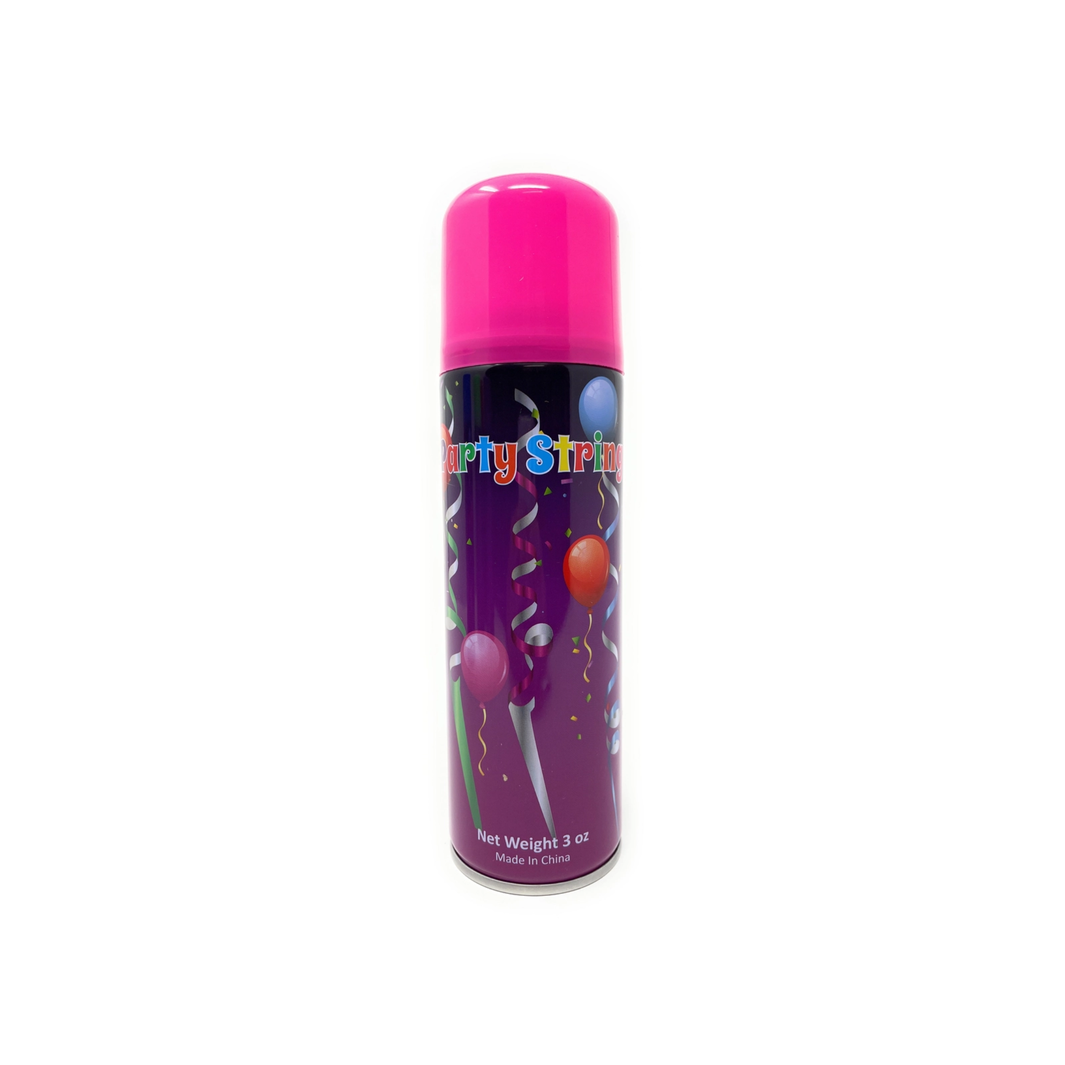 Pink party string spray can for mascot pranks and celebrations