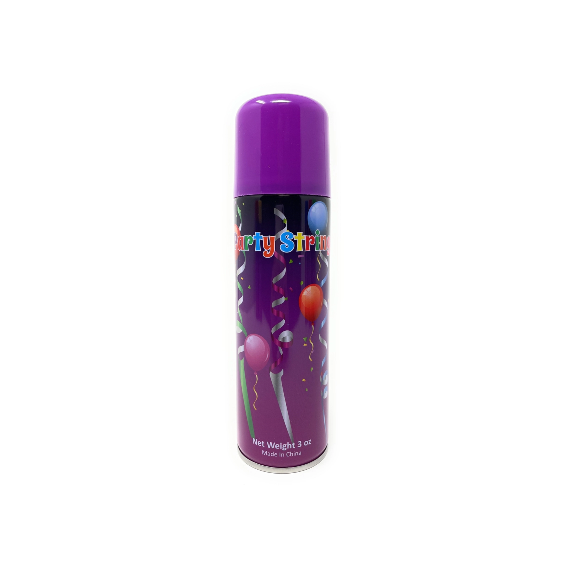 Purple foam streamer spray party favor in bulk