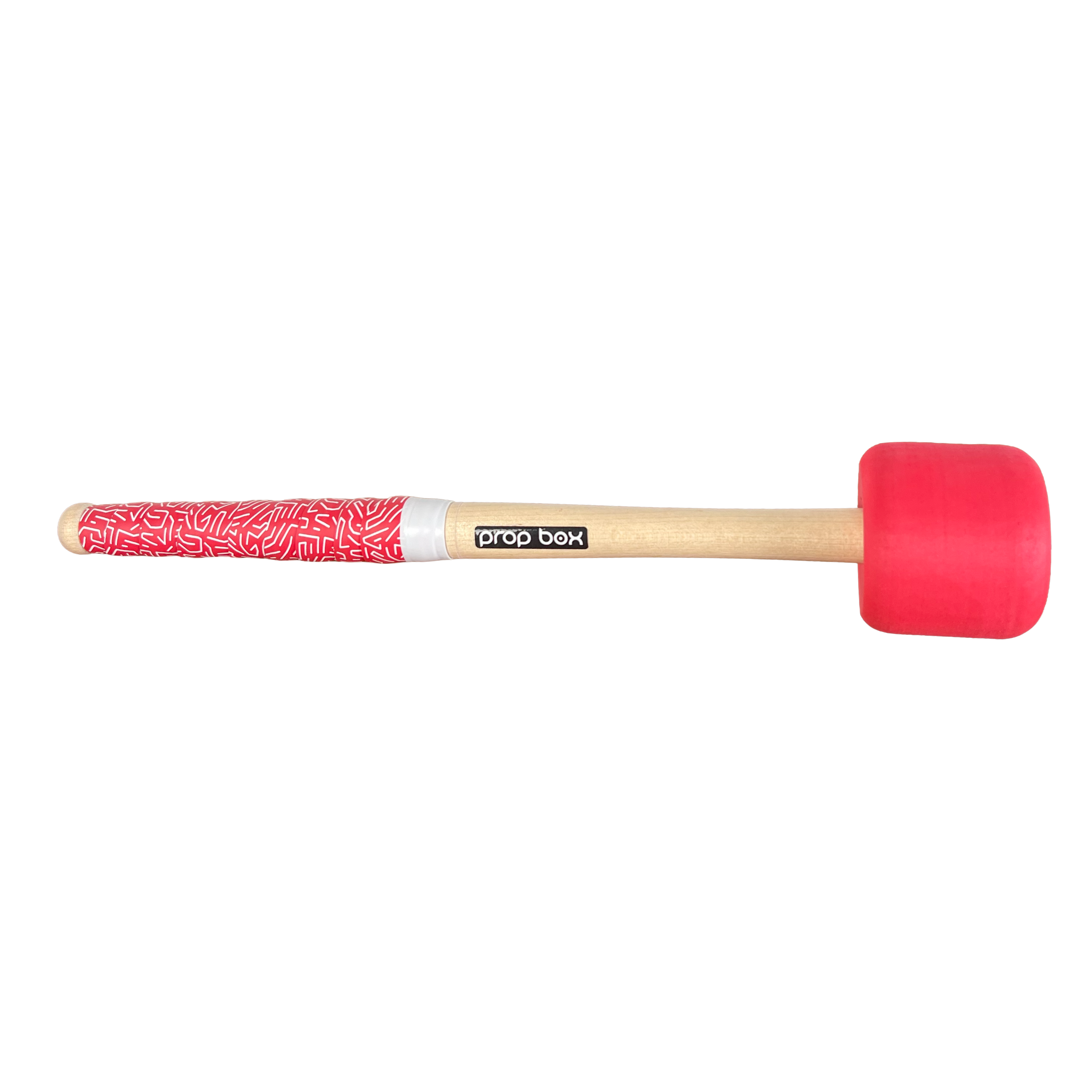 Soft-head replacement drum mallet for mascot snare drums